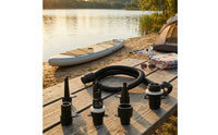 Threaded Hose with Adapter Set Stepped Pump Adapter Kit Easy to Install Pump Hose with Nozzles Leak-Resistant