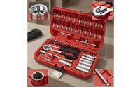 72-Tooth Socket Wrench Set Portable Socket Set with Case Compact Tools Long-Lasting for Roadside Emergencies