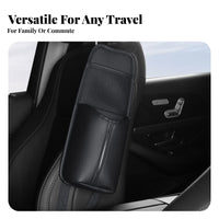 Side Organizer Multi-Functional Vehicle Seat Side Pocket Easy to Install Hanging Automotive Organizer Pouch for Ride-Sharing Drivers, Road Trips