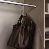 Multi-functional Scarf Tie Belt Hanger with Goose-Neck Hooks for Closet Organization