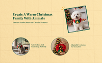 Plush Christmas Pet Scarf, Tree Soft, Winter Accessory