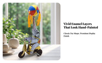 Collectible Elephant on Tricycle Wind-up Toy Decorative Elephant on Tricycle Tin Toy Vintage-Style Retro for Collectors, Home Decor, Shop Showcases, Cafes, Pubs
