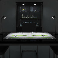 1:400 Aircraft Airport Background Simple Board to Clean Airport Diorama Mat Wear-Resistant