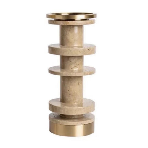 Sculptural Candle Holder Architectural Candlestick Holders Sturdy for Tabletop
