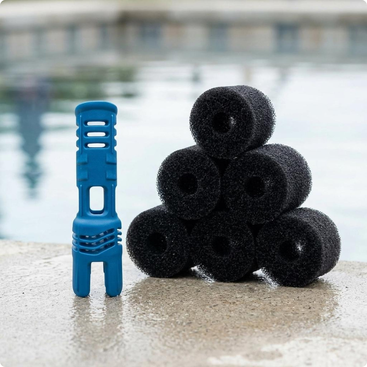 Foam Tip Hose Cleaner Cylindrical Cleaning Tool Plastic