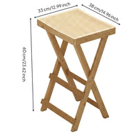 Folding Bar Stool Foldable Furniture Stable for Small Apartments, Kitchen
