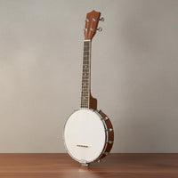 24 Inch Banjo Portable 4-String Banjo Long-Lasting Wood Body for Practice