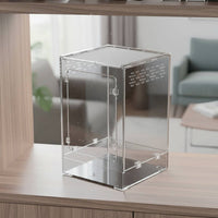 Acrylic Reptile Enclosure  Front Opening   Habitat Lid Clear Reptile Breeding Box for Amphibian Enthusiasts