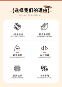 衣柜下拉挂衣杆升降式双缓冲衣杆衣帽间衣物收纳挂衣杆高柜挂衣架