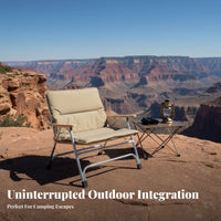 Padded Classic Armchair Heavy-Duty Collapsible Camp Chair Wear-Resistant