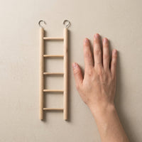 Climbing Ladder Parrot Swing for Parakeets Cockatiels, Wooden Avian Ladder Hanging Toy, Wooden Pet Bird Toy for Engaging Cage Activity Time