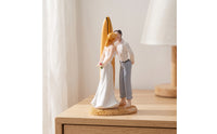 Wedding Cake Topper with surfboards Hand-Painted Adorno Para Pastel Boda Pintado a Mano Statue for Newlyweds