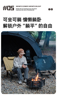 ShineTrip Outdoor Reclining Camping Folding Chair, Lightweight and Portable