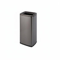 Trash Can with Removable Inner Container Polished Finish Household Storage