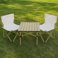 folding camping table and chairs set