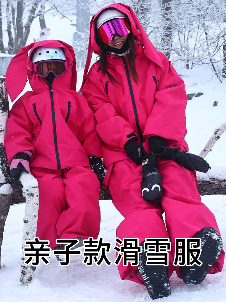 DOOREK亲子儿童3L滑雪服衣套装小个子单双板户外保暖防水青少年