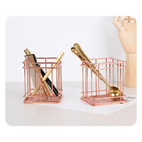 Nordic Design Stationery Holder Wrought Iron Design Metal Wire Writing