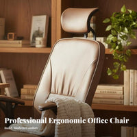 Reclining Chair with Footrest Thickly Padded padding rotating Seat for Study Room