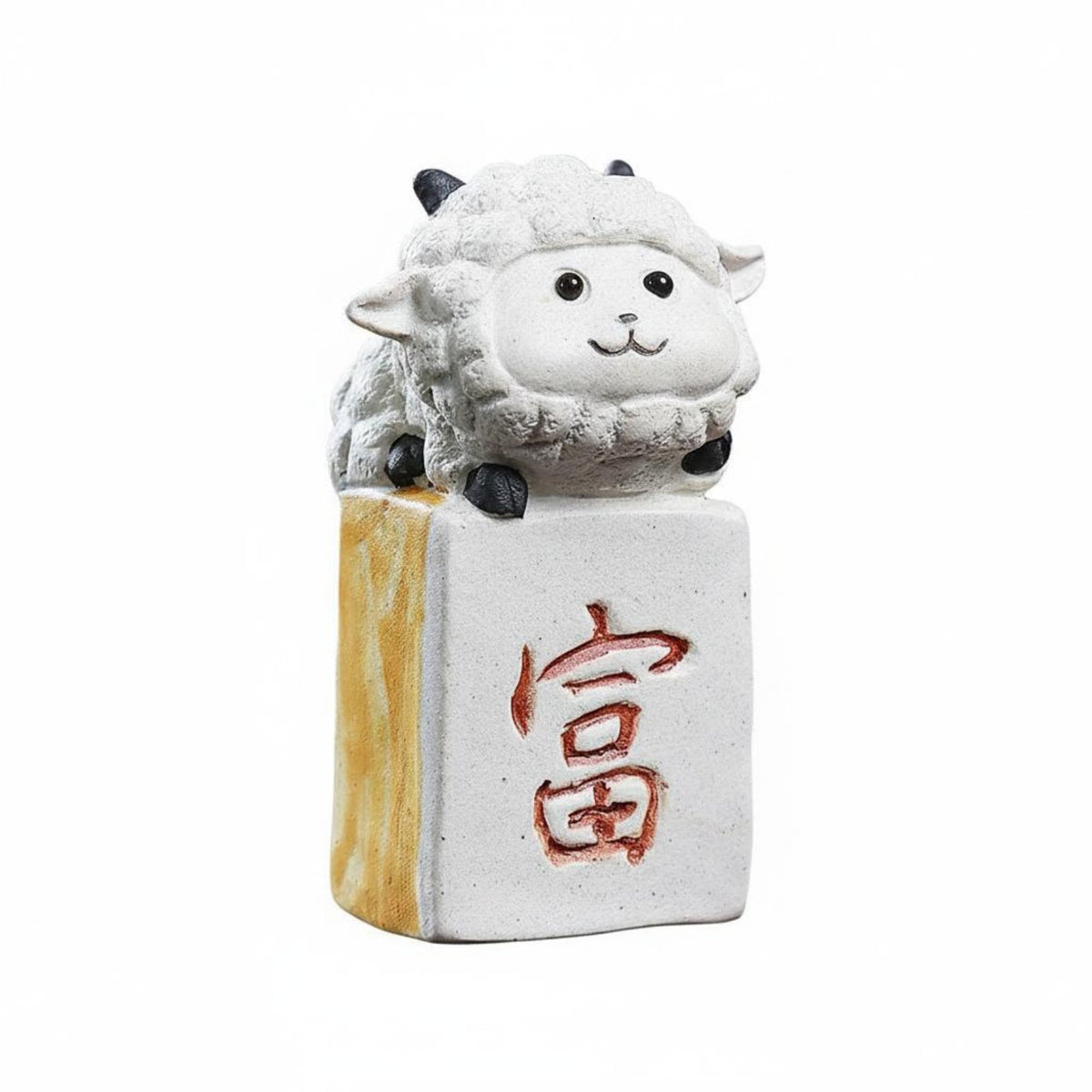 Clay Sheep Tea Pet Gift Idea Sheep Tea Pet Realistic Details Decor Piece