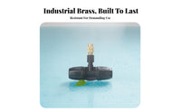 6mm Irrigation Mister Drip System Compatible Brass Misting Nozzle Cooling Mist Fine-Spraying Sprinkler Head for Gardeners, Greenhouse Owners