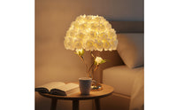 Rose Flower Table Lamp Floral Rose Flower Lamp Warm Light Decorative for Bedroom, Bedside