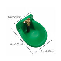 Brass Valve Sheep Drinking Bowl Rust-Resistant Livestock Drinking Cup Easy to Install for Barn