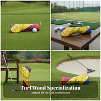 Sports Accessory Multicolor Soft Soft Lining Water-Resistant No 1 Wood Headcover Golf Club Head Cover PU Material