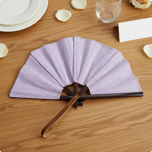 Five-Rib Hand Fan Wide Semicircle Cooling Accessory Easy to Use