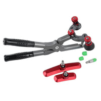Labor Saving Border Pressing Pliers Easy to Use Panel Border Pliers Heavy Duty Sheet Metal Leveling Tool Interchangeable Heads for Professionals, Mechanics