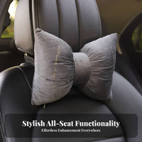 2 Pieces Car Headrest and Support Cute Design Soft Neck and Back Cushion Supportive Comfort Soft Support Pillow for Road Trips, Travel