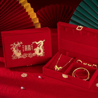 Plush jewelry box with compartments