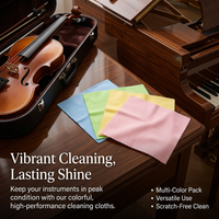 Microfiber Cleaning Cloth for Instruments, Premium Polishing Cloth, Musical Instrument Cleaning Cloth for Piano, Removes Dust Cleaning Cloth