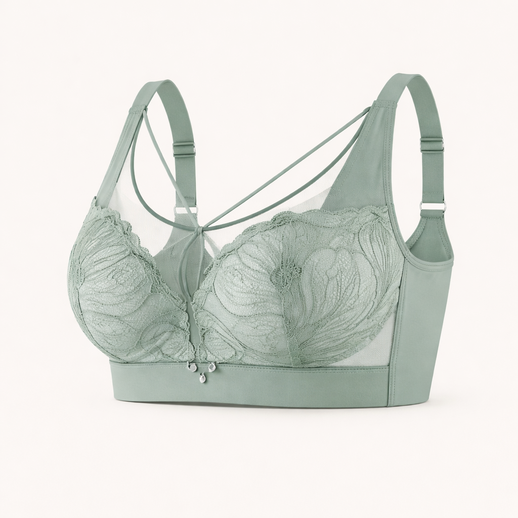 Push Up Bra with No Underwire for Women, Comfort Four Hook Closure for Daily Wear, Molded Cups for Everyday Support