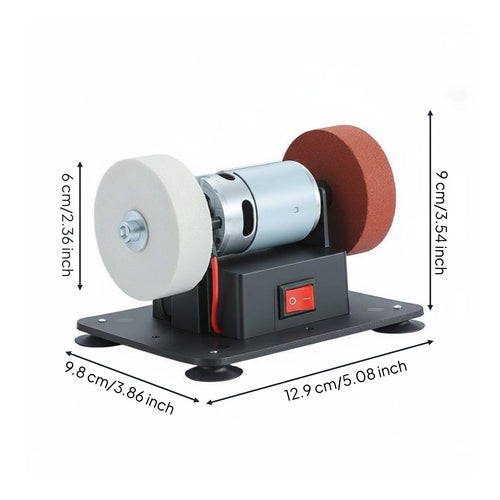 Electric Polishing Grinder Portable Mini Bench Grinder Long-Lasting Metal Body