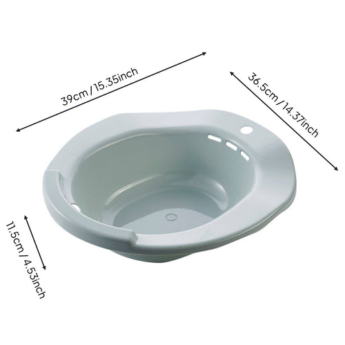 Hemorrhoid Treatment Basin No-Squat Design Postpartum Care Basin Ergonomic over-the-Toilet Sitz Bath for Post-Surgery Patients, Elderly