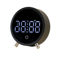 Ultra-Thin LED Digital Desktop Clock with Alarm, Plug-in, Metal Case