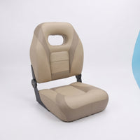 Boat Seat with Padded Backrest Fold-down Foldable Boat Seat Space-Saving Furniture for Cockpit