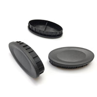 Exercise Bike 80x40 Flat Oval Tube Roller Foot Cover, Plastic Tube Plug
