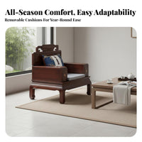 6 Pieces Ornate Wooden Parlor Set Classical Design Lounge Suite Solid Wood Construction Household Furniture for Collectors, Luxury Buyers, Living Room