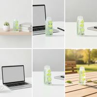 Transparent Toothpaste Tube Translucent Toothpaste Tube Soft Toy with Glitter for Desk, Office, School