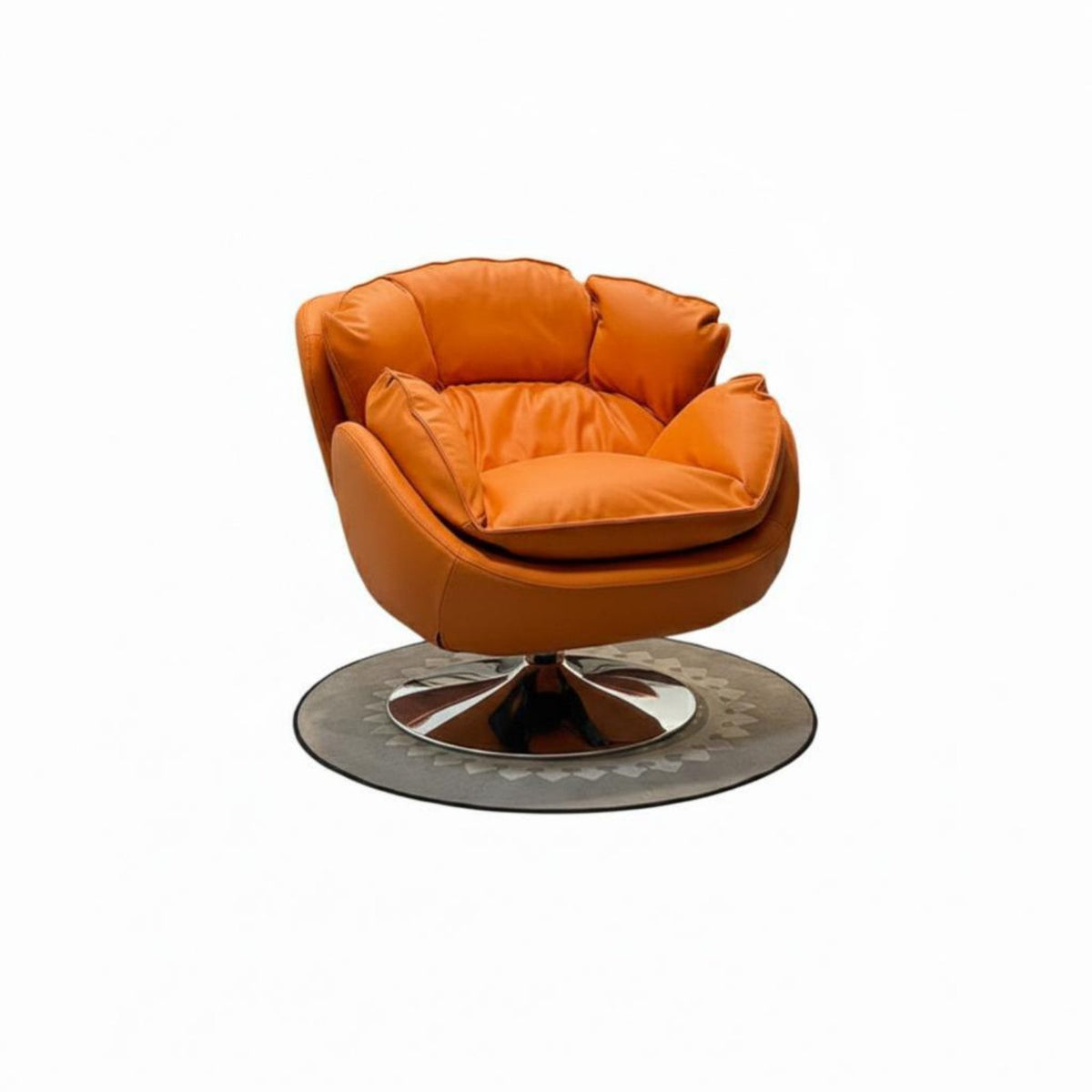Rotating Barrel Chair Pillow-softLike Comfort Rotating Chair and Ottoman Set Sturdy Duty Includes Footrest for Adults