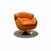 Rotating Barrel Chair Pillow-softLike Comfort Rotating Chair and Ottoman Set Sturdy Duty Includes Footrest for Adults