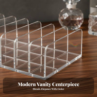 Divided Eyeshadow Tray Transparent Design Clear Compartment tray Easy to Clean