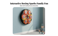 Built-in Speaker Wall Mounted Electronic Punching Target Adjustable Speed Modes Wall Mounted Music Boxing Machine Digital Hit Counter Smart Reaction Training Machine Shock Absorbing Pads for Children, Beginners, Adults, Home