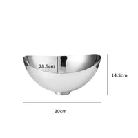 Metal Fruit Dish Stainless Steel Serving Bowl Dining Table Decor for Living Room