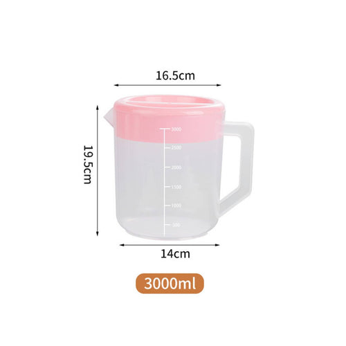 Egg Beater Mixer Pitcher Large Capacity Egg Beater Strainer Cup Clear Scale