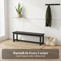 Long Stool with Footwear Storage Space-Saving Design Hallway Bench Multi-Functional Easy Assembly for Apartment Dwellers