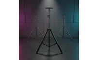 6 Pieces Sturdy Steel Tripod Speaker Stand Foldable Adjustable Speaker Stand High Weight Capacity Audio Gear for Stage, Karaoke