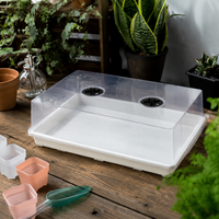 Flower Pot Saucer with Casters, Deep Type, Plastic, For Indoor Movement and Rearrangement