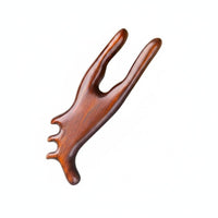 Hand Polished Sandalwood Ear Reflexology Tool Ergonomic Design Wooden Ear Massage Tool for Home SPA